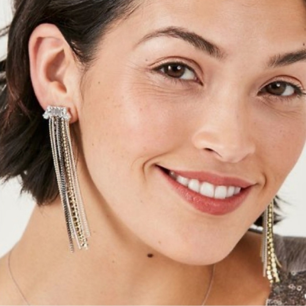 Stella & Dot Bowie Fringe earrings
